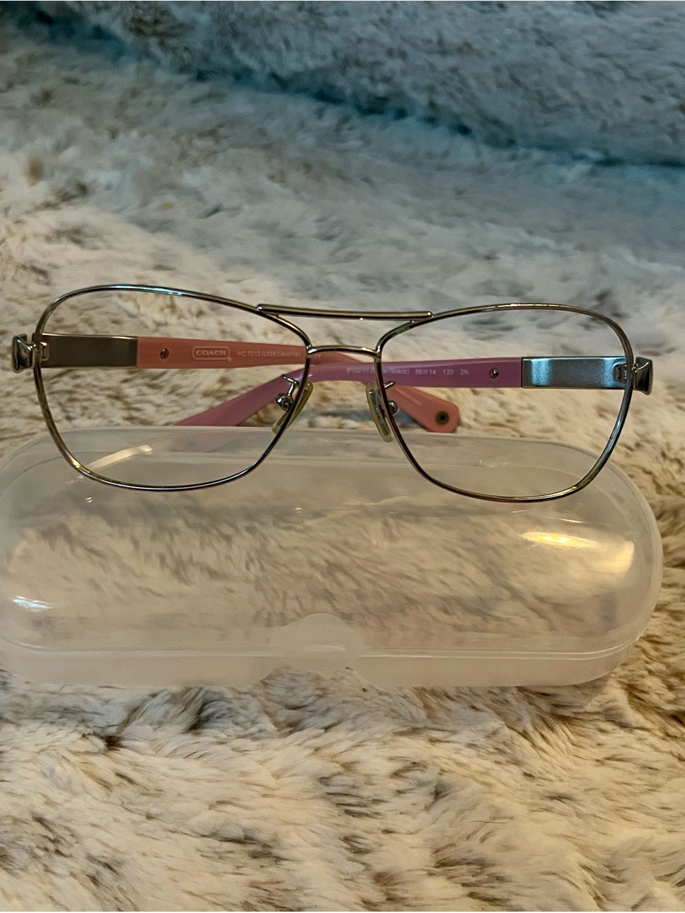 Coach Silver Frame Eyeglasses